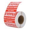 Eco-friendly Handle with care Warning Packing Shipping Label Fragile Label