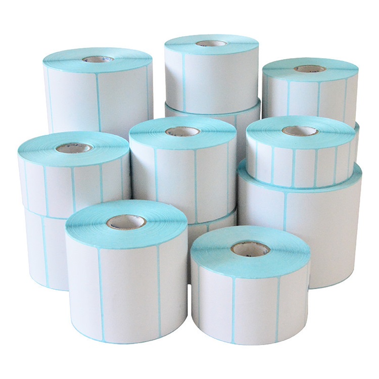 Free Sample Supermarket Preprinted Price Tag Self adhesive Barcode Paper Roll Label Stickers