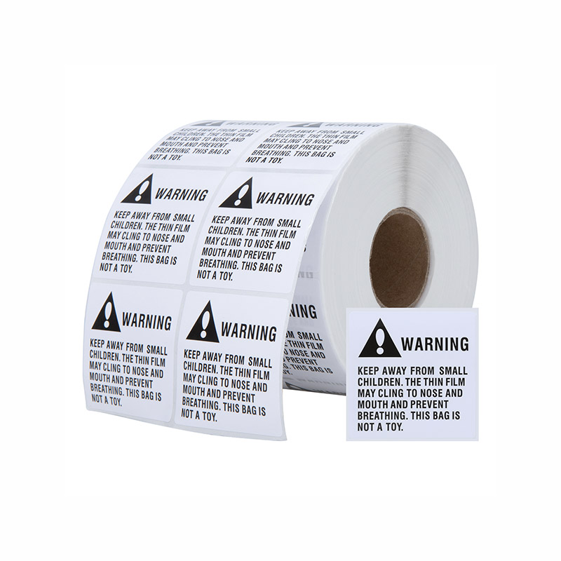 Suffocation warning sticker labels shipping stickers keep away from children warning sign sticker