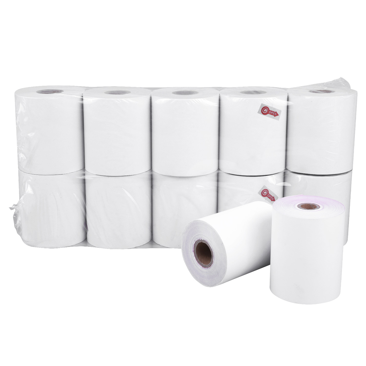 BPA free 80x80 Direct Thermal Cash Register Roll Paper Thermal Pos Paper with paper core