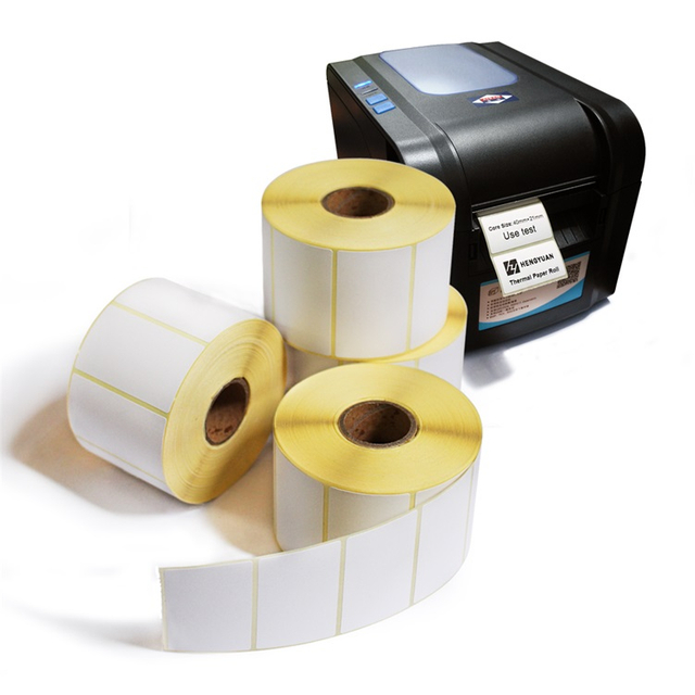 Manufacturer wholesale cheap neat cut surface durable strong adhesive thermal sticker label roll