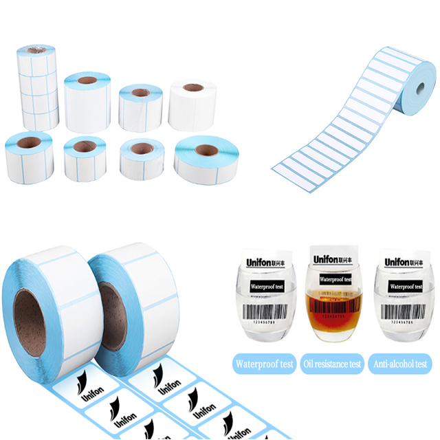 Wholesale Blank 4 X 6 Direct Thermal Barcode Shipping Printing Label A6 Thermal Waybill Paper Sticker Label Rolls