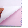 Continuous white yellow blue pink computer form printing NCR paper carbonless form paper