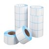 Free Sample Supermarket printing Price Tag Self adhesive Barcode Paper Roll Label Stickers