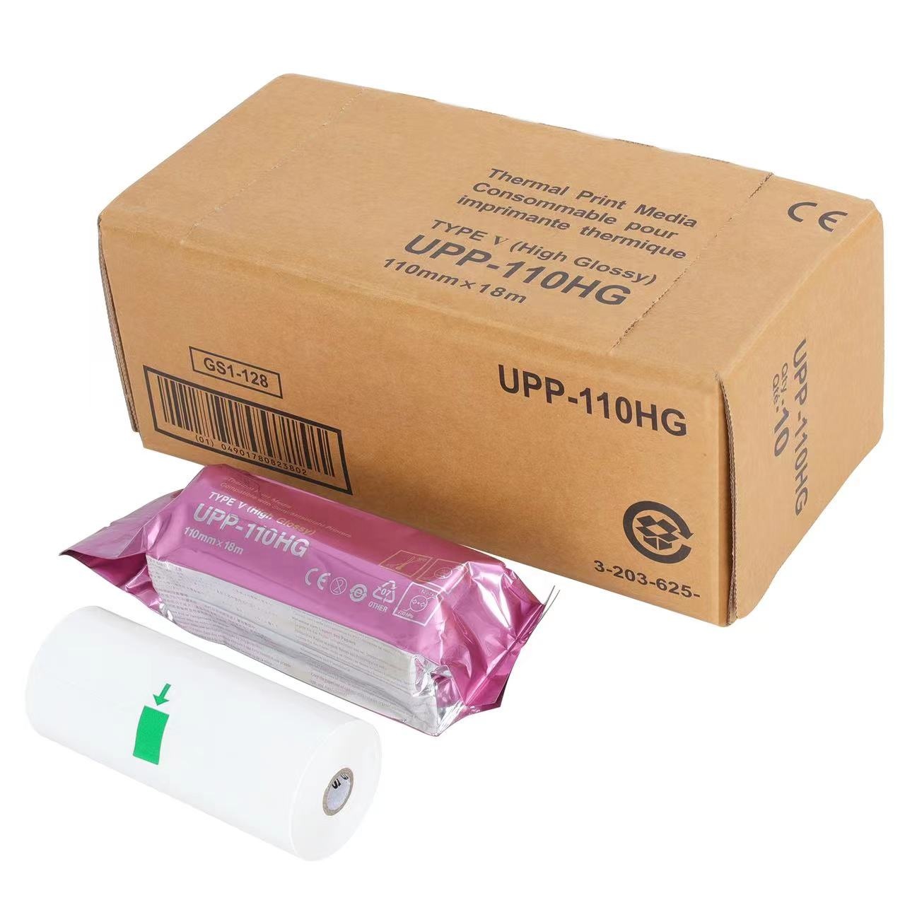 High Glossy 110HG Ultrasound Thermal Paper Roll